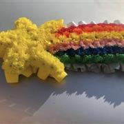 Rainbow and star